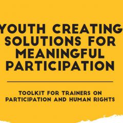 Youth creatng solutions for meaningful participation
