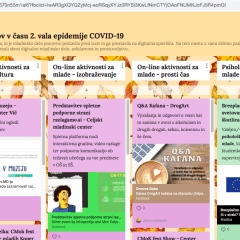 Padlet Mreže MaMa v času 2. vala epidemije: prakse s terena na enem mestu