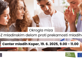 Okrogla miza: »Z mladinskim delom proti prekarnosti mladih«, Center mladih Koper