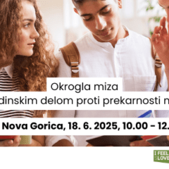Okrogla miza:  »Z mladinskim delom proti prekarnosti mladih«, MC Nova Gorica