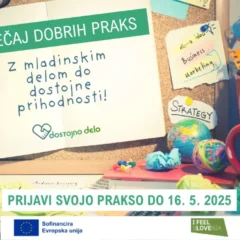 Natečaj za dobre prakse mladinskega dela na področju dostojnega dela in pri naslavljanju izziva prekarnosti