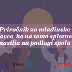 Predstavljamo priročnik za mladinske delavce_ke o spletnem nasilju na podlagi spola