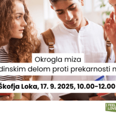 Okrogla miza “Z mladinskim delom proti prekarnosti mladih” v Škofji Loki